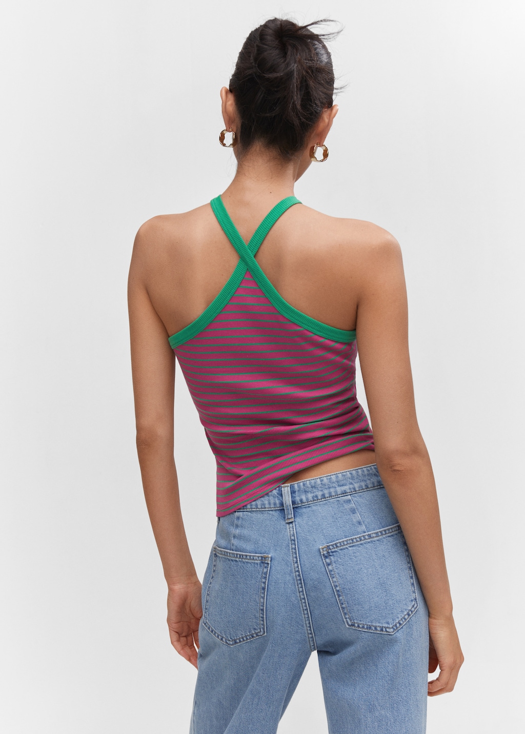 Top punt coll halter - Revers de l'article