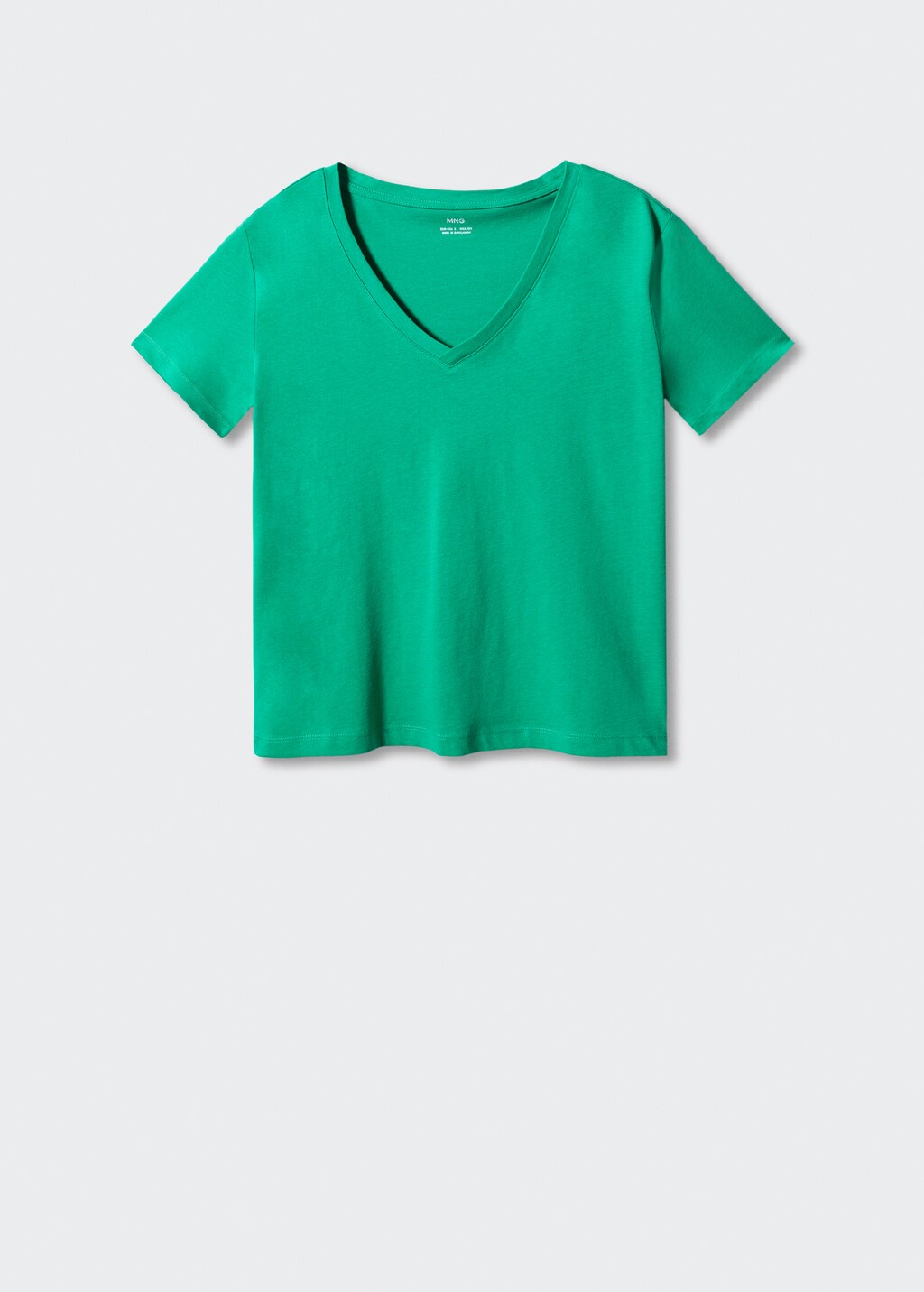 V-neck cotton T-shirt - Article without model