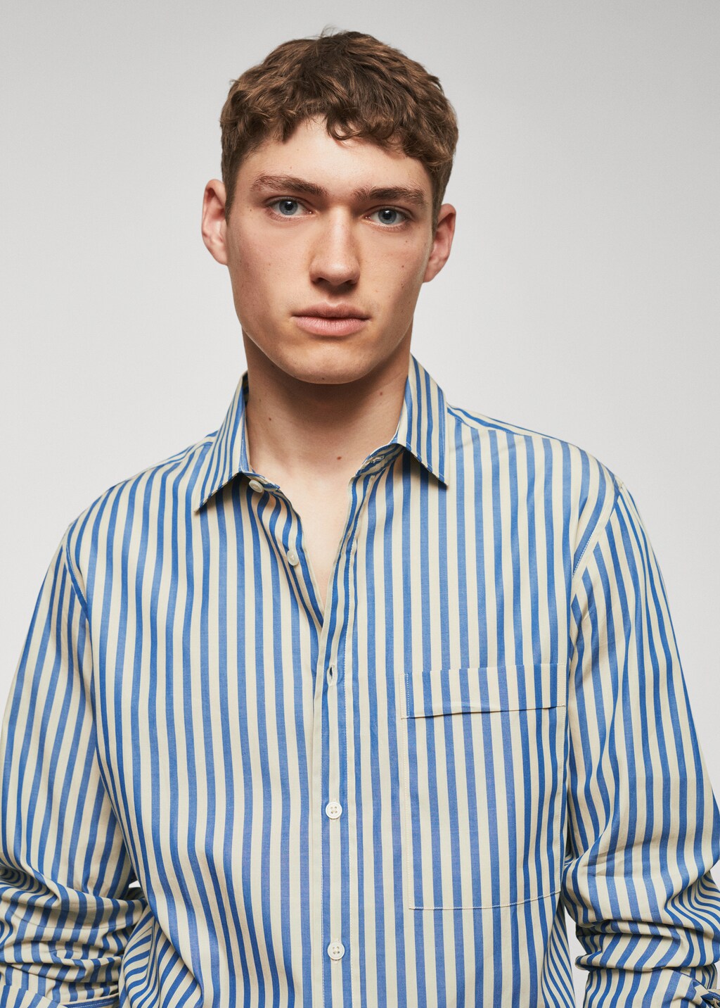 100% cotton Kodak striped shirt  - Details of the article 1