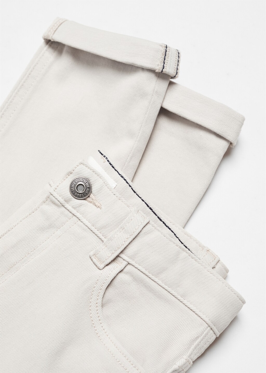 Straight flannel pants - Details of the article 8