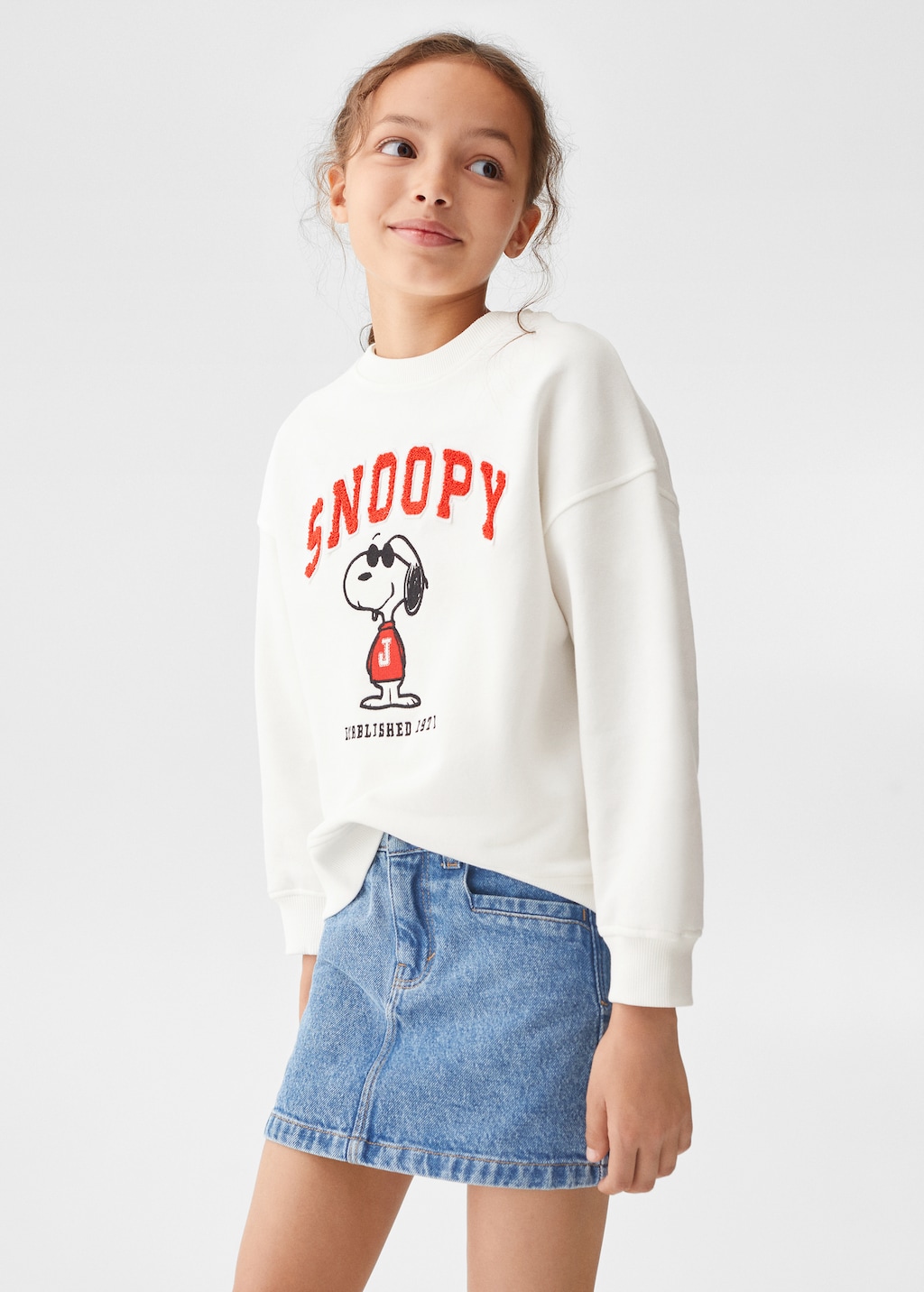 Baumwollsweatshirt Snoopy - Mittlere Ansicht