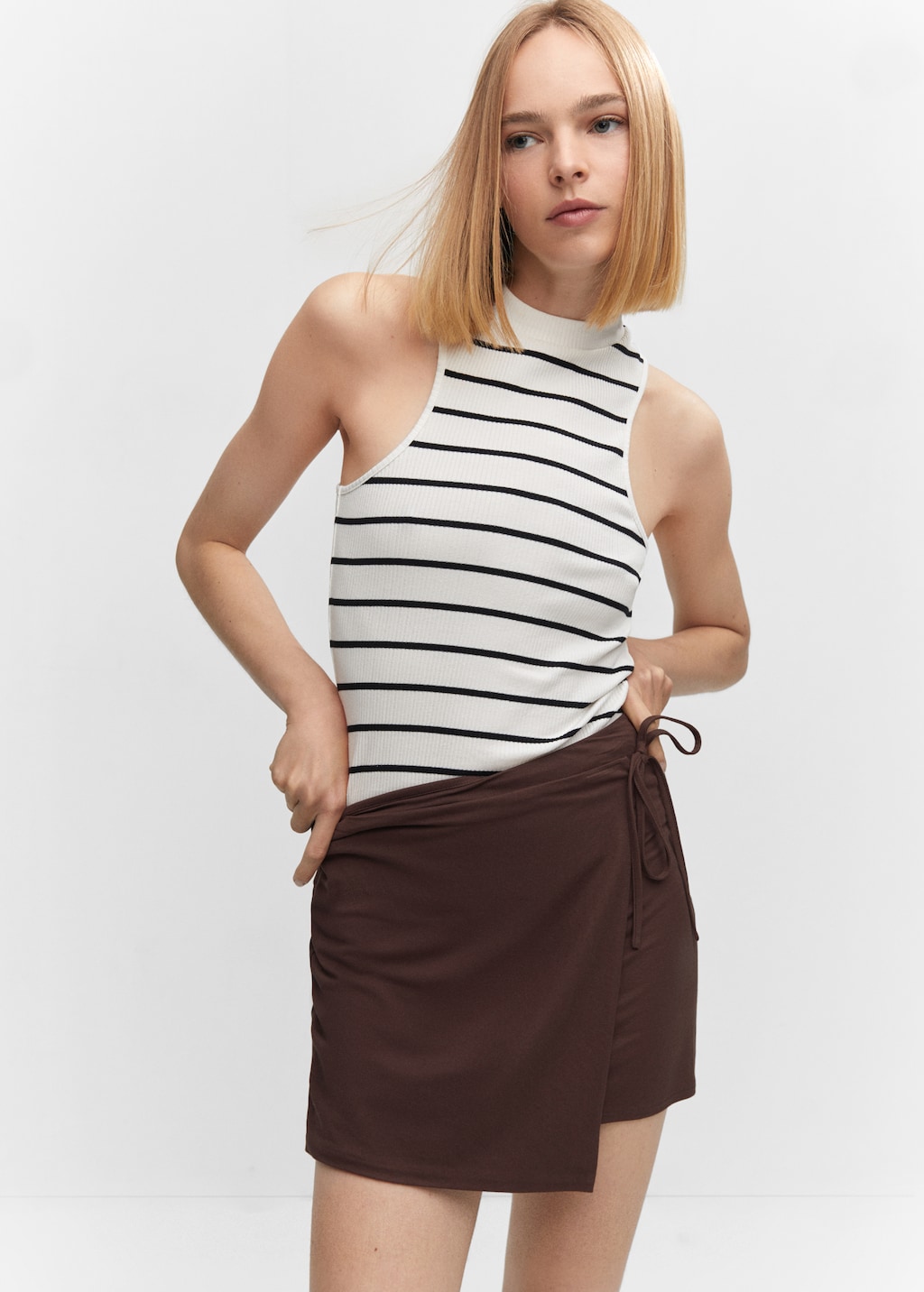 Bow wrap skirt - Medium plane