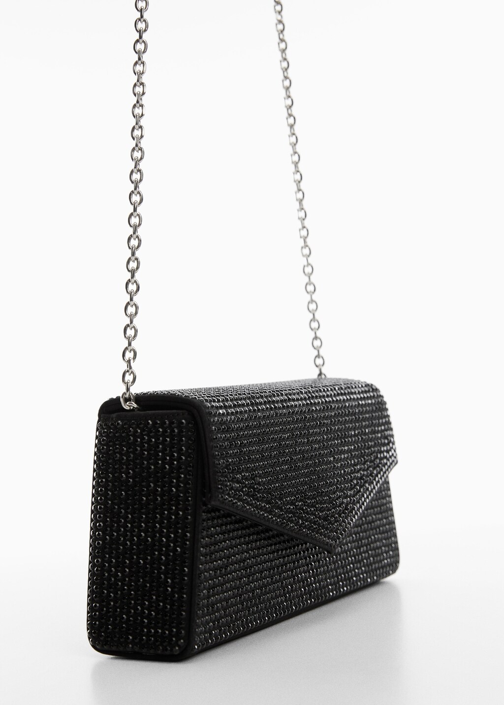 Chain bag with crystals - Medium plane