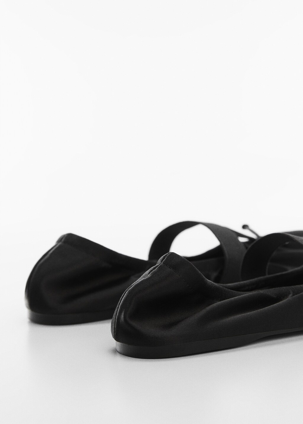 Elastic satin ballet flats - Details of the article 2