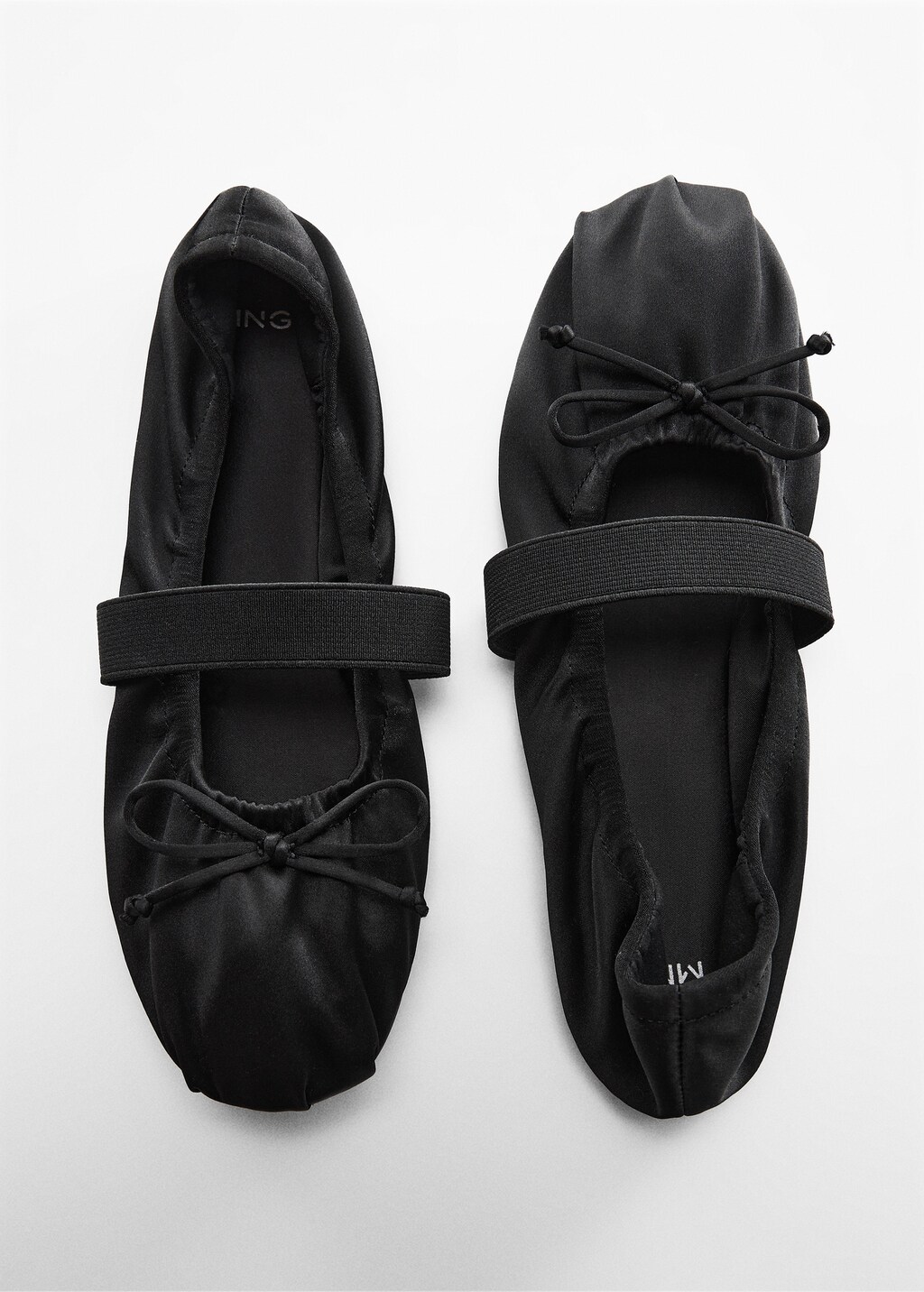 Elastic satin ballet flats - Details of the article 5