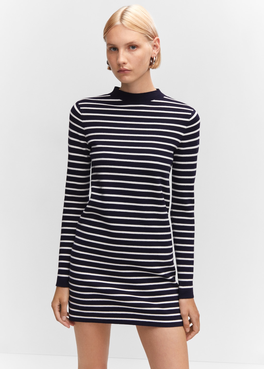 Striped jersey dress