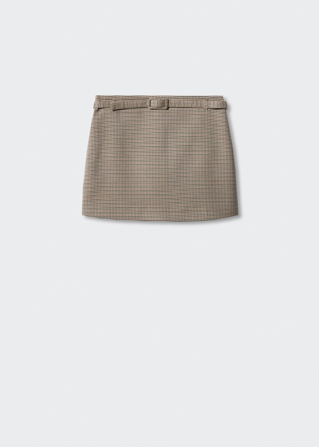 Houndstooth belt miniskirt - Article without model