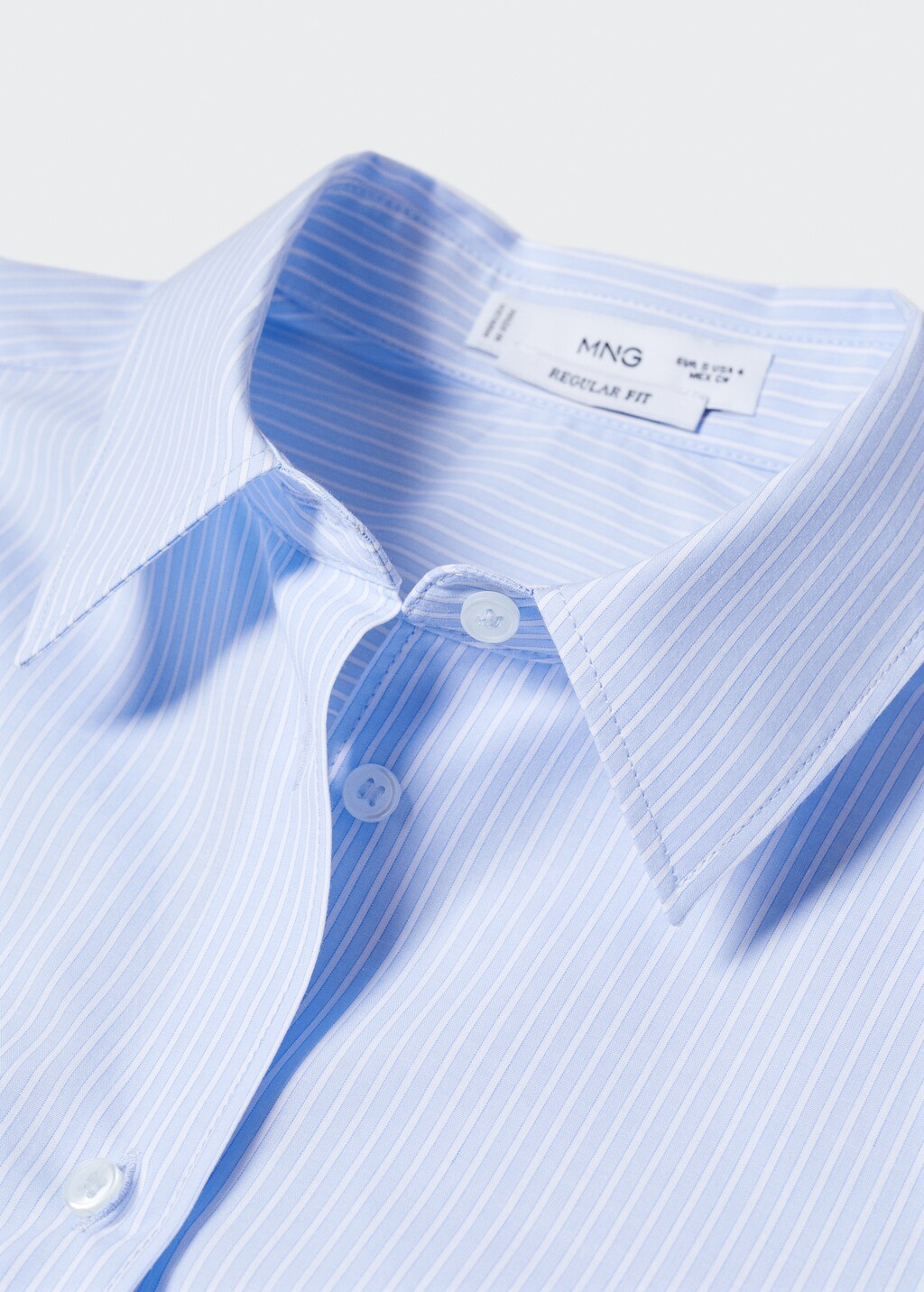 Regular cotton lyocell-blend shirt - Details of the article 8