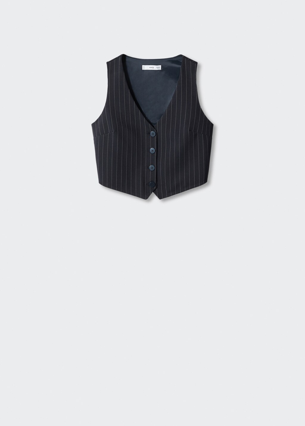 Cropped vest with buttons - Article without model