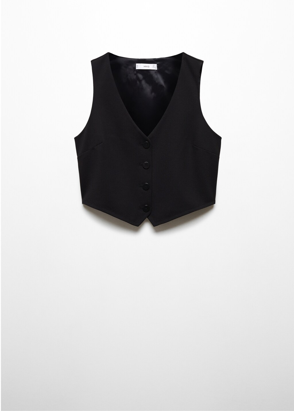 Cropped vest with buttons - Article without model