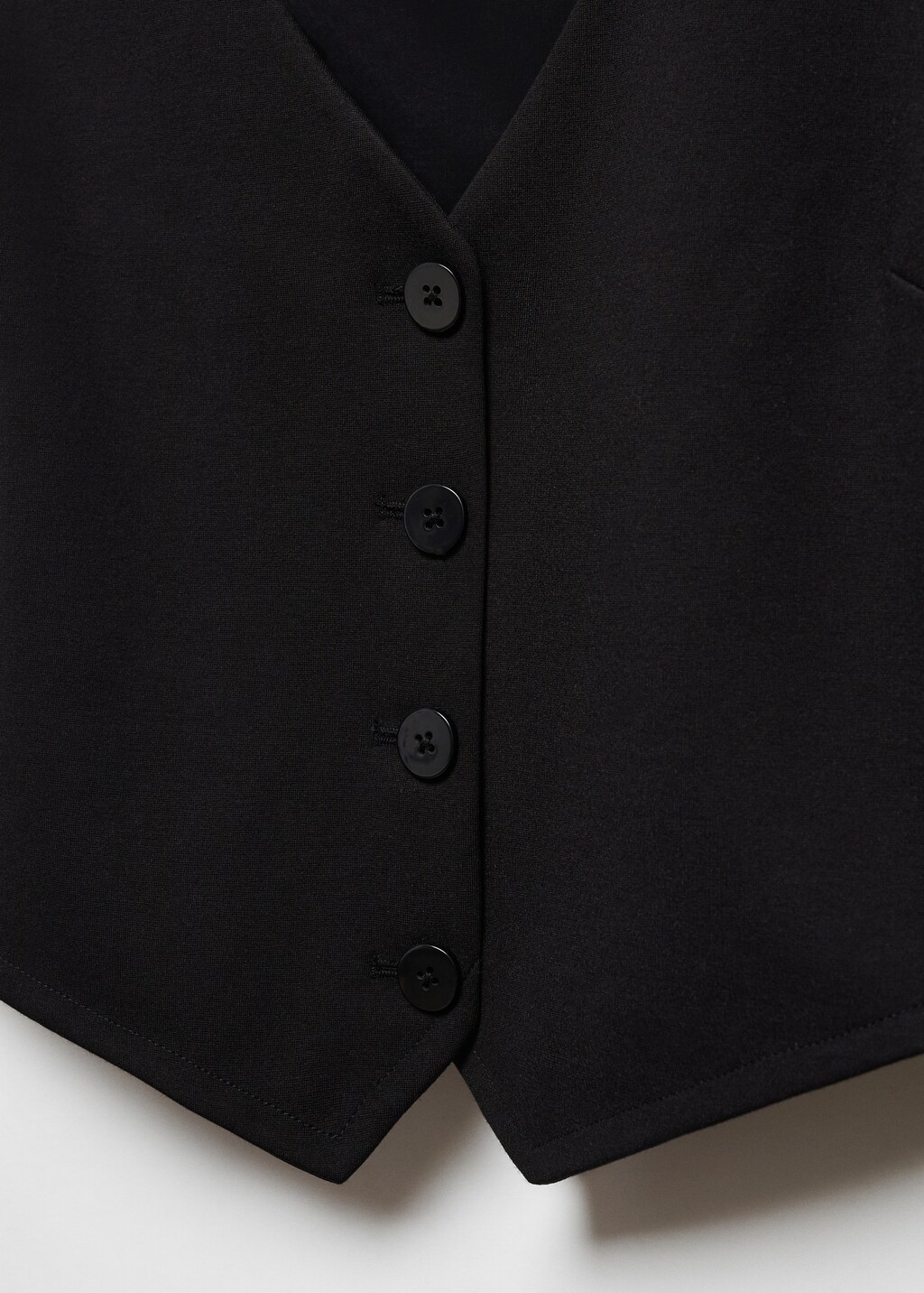 Cropped vest with buttons - Details of the article 8