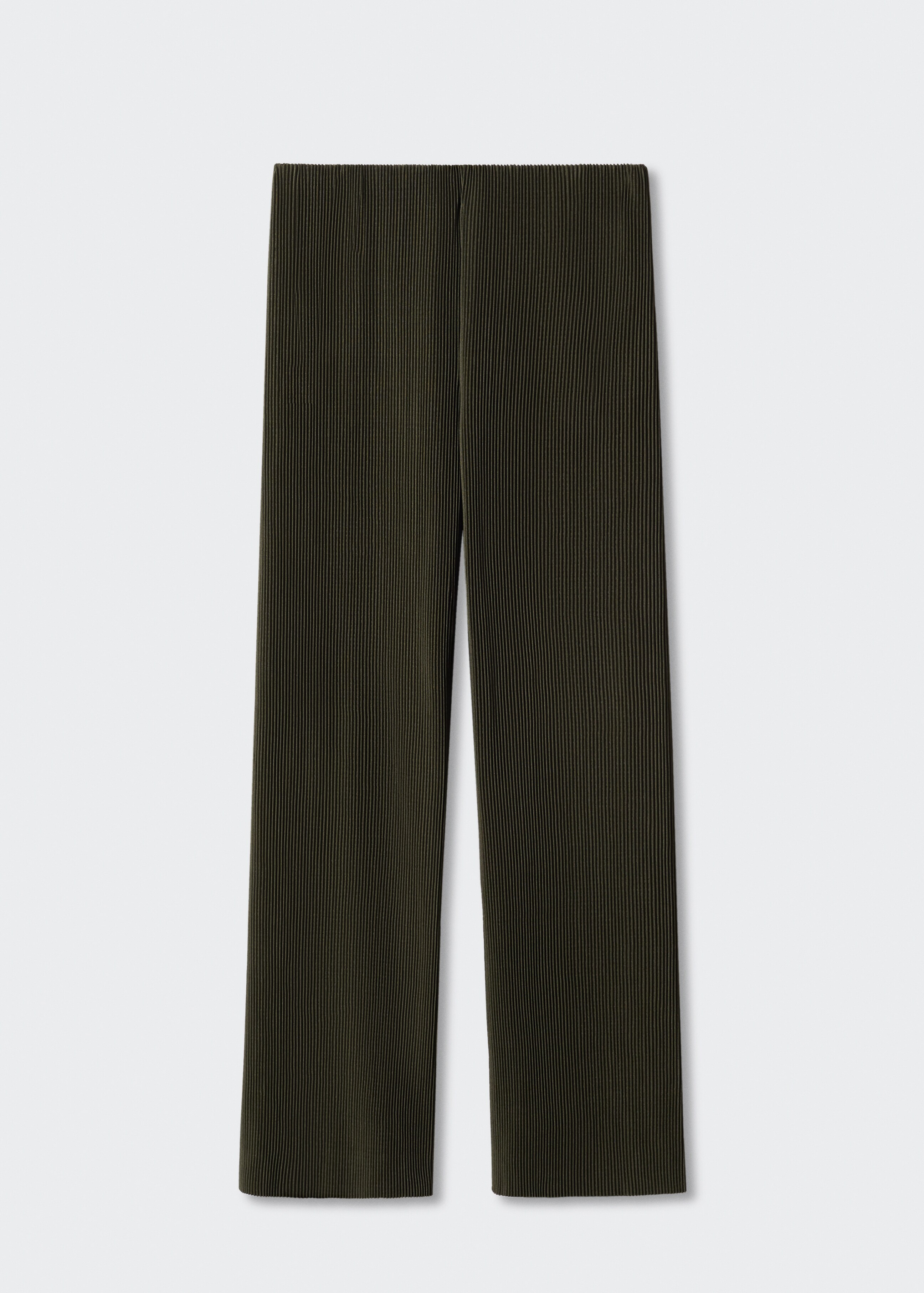 Pleated straight trousers - Article without model