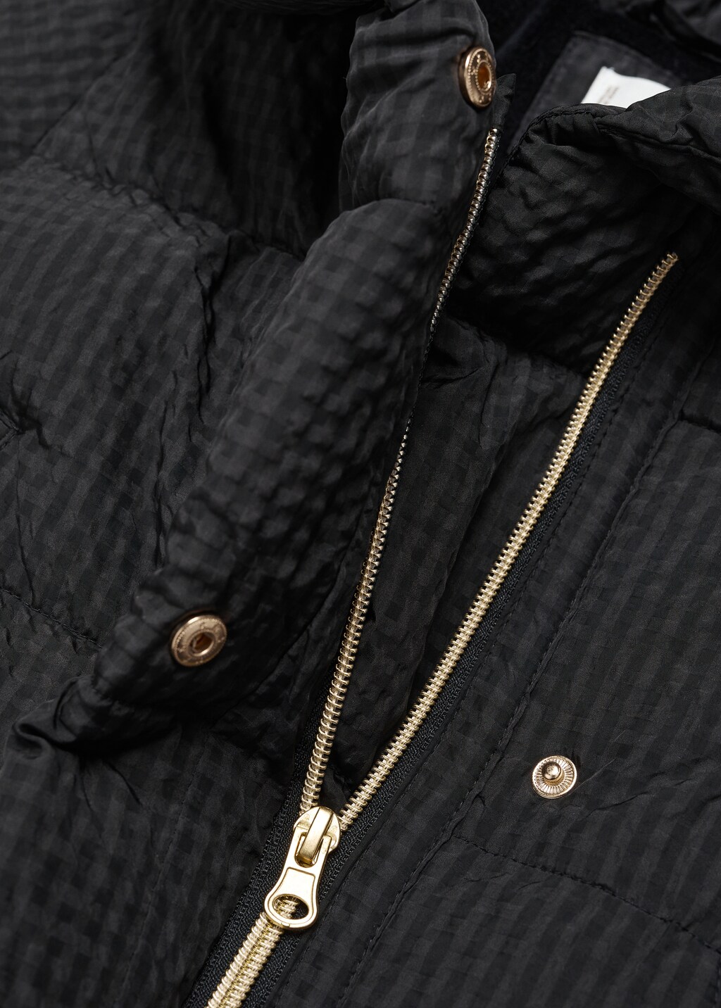 Quilted checked anorak - Details of the article 0