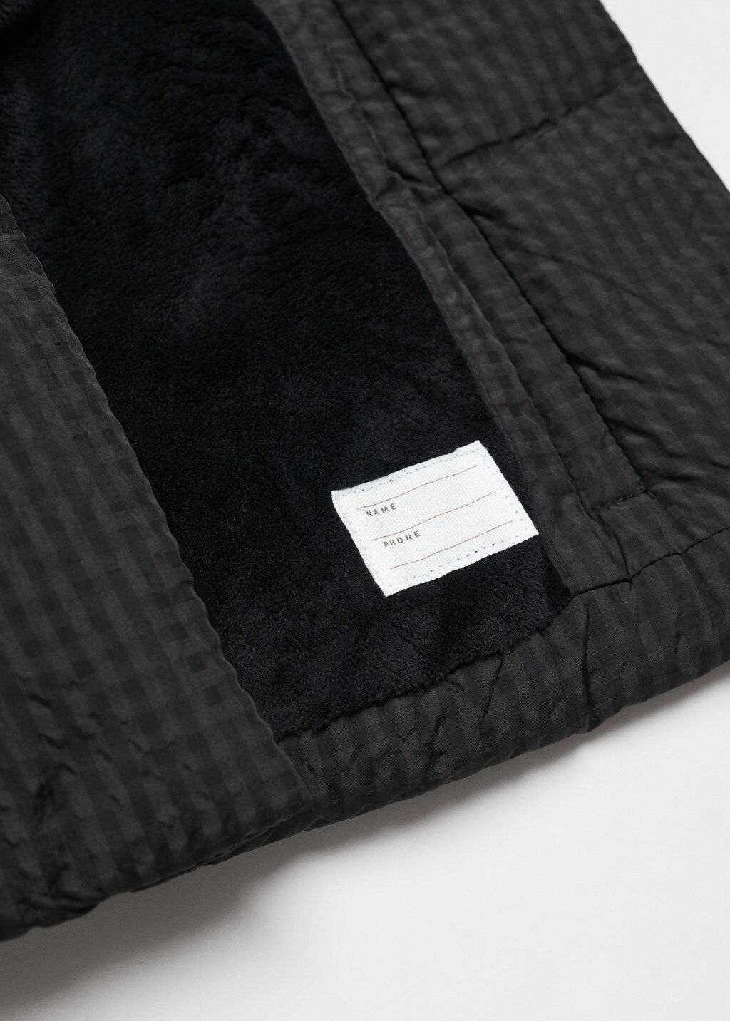 Quilted checked anorak - Details of the article 8