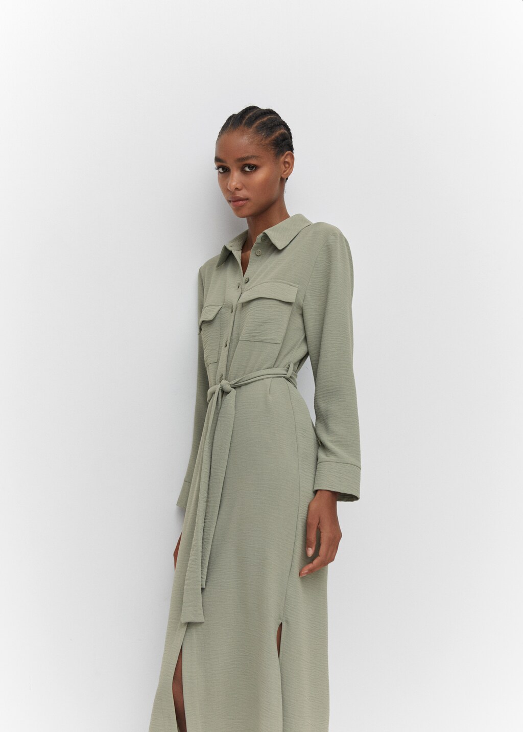 Bow shirt dress - Details of the article 2