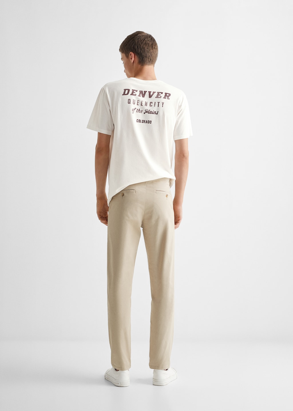 Cotton chinos - Reverse of the article