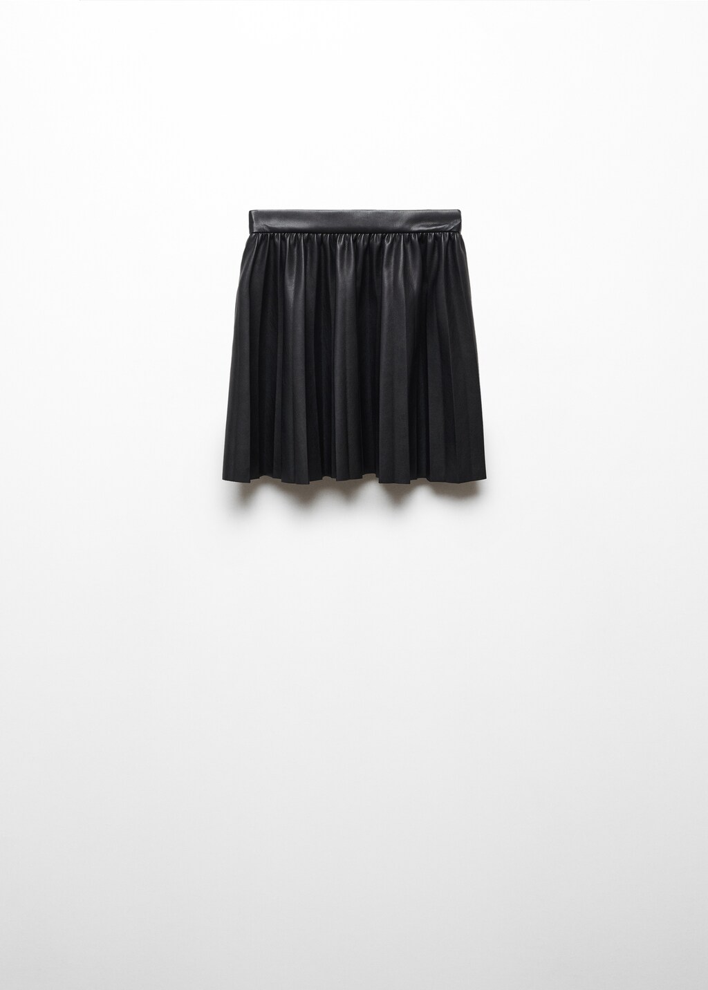 Faux-leather pleated skirt - Reverse of the article