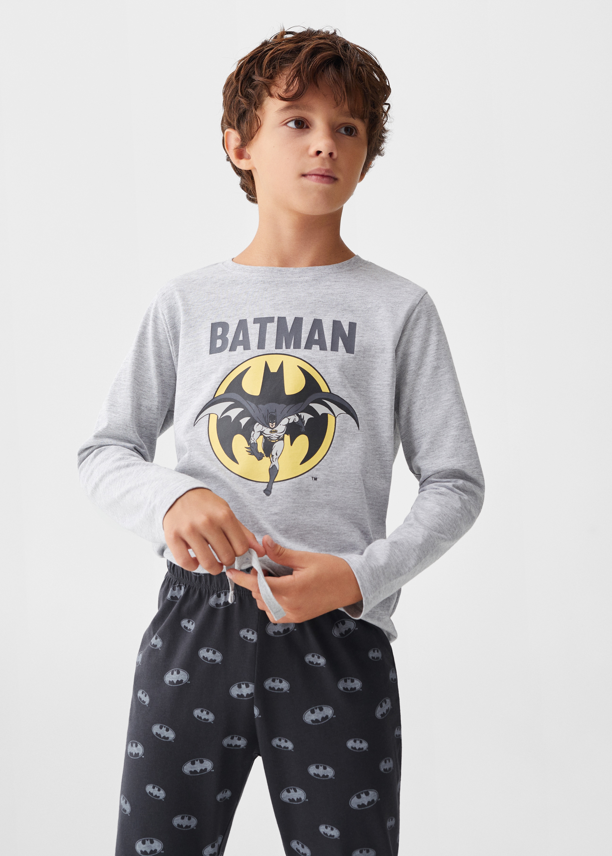 Langer Schlafanzug Batman - Mittlere Ansicht