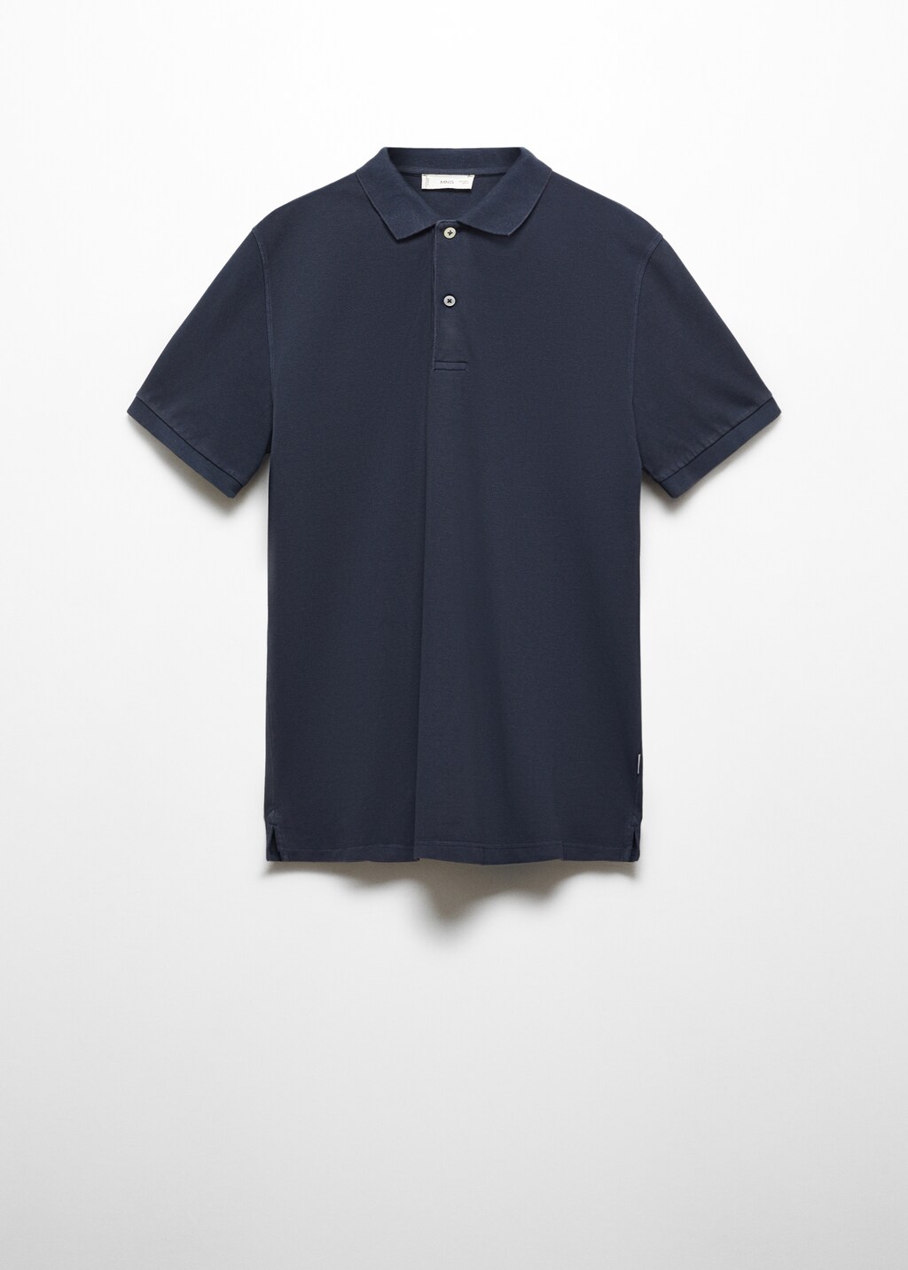 Short-sleeved cotton polo shirt - Article without model