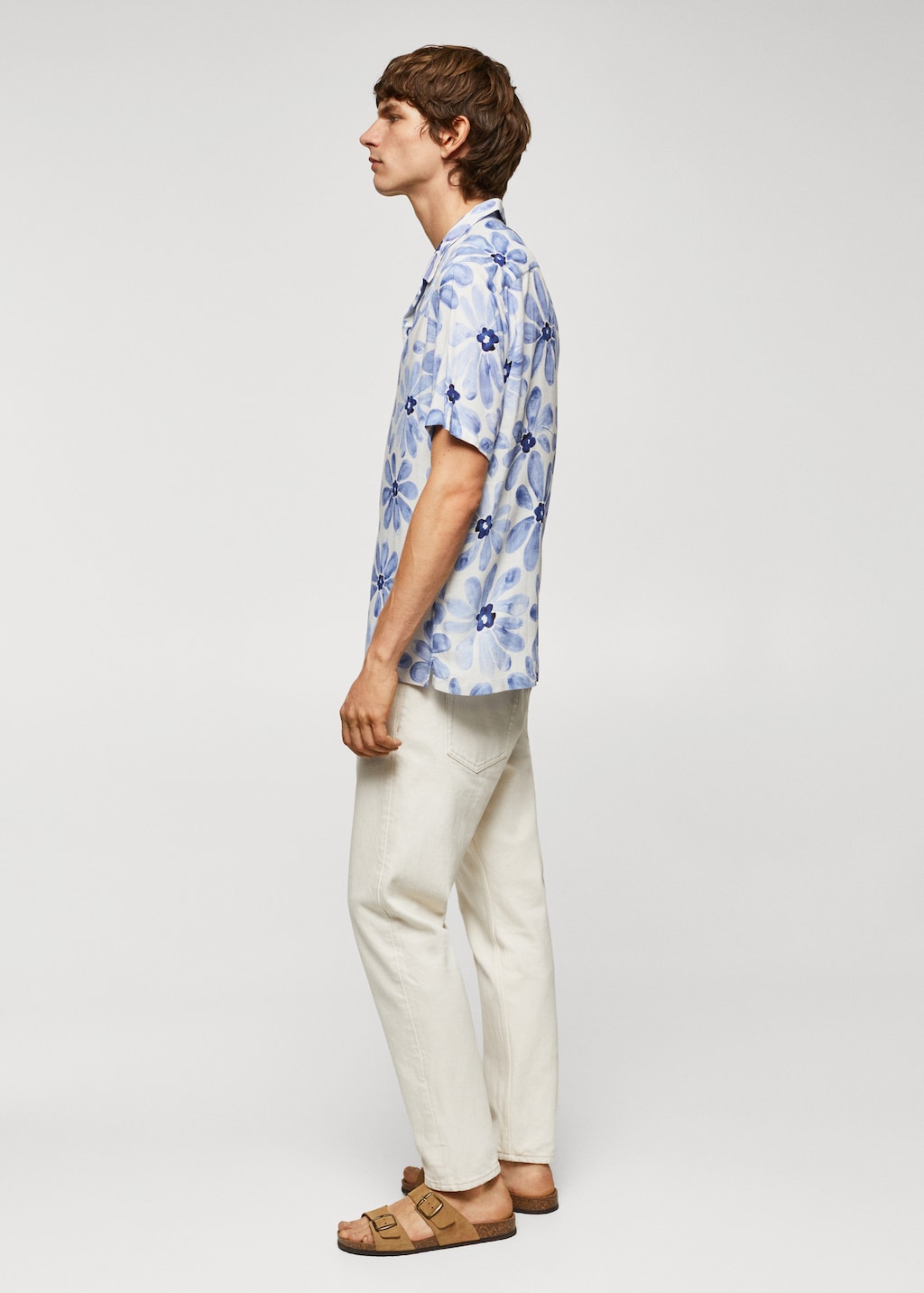 Bowling-collar floral-print shirt - Details of the article 2