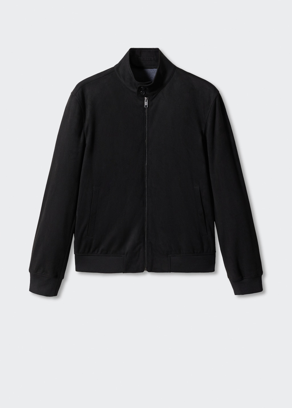 Suede-effect bomber jacket - Article without model