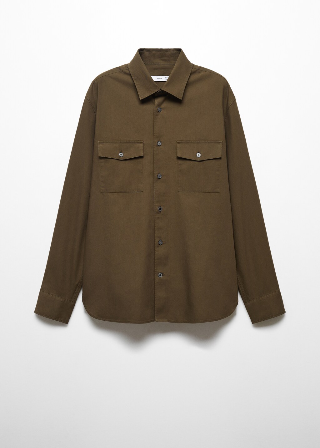 Chest-pocket cotton overshirt - Article without model