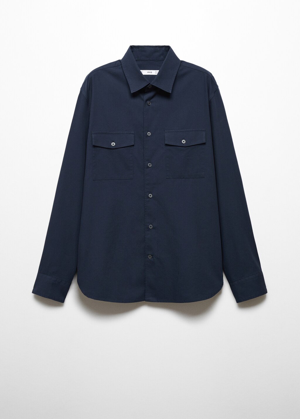 Chest-pocket cotton overshirt - Article without model