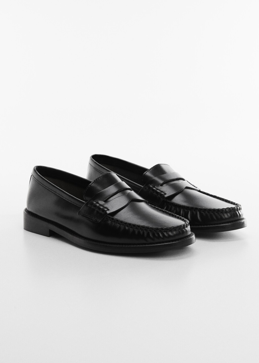 Leather penny loafers - Medium plane