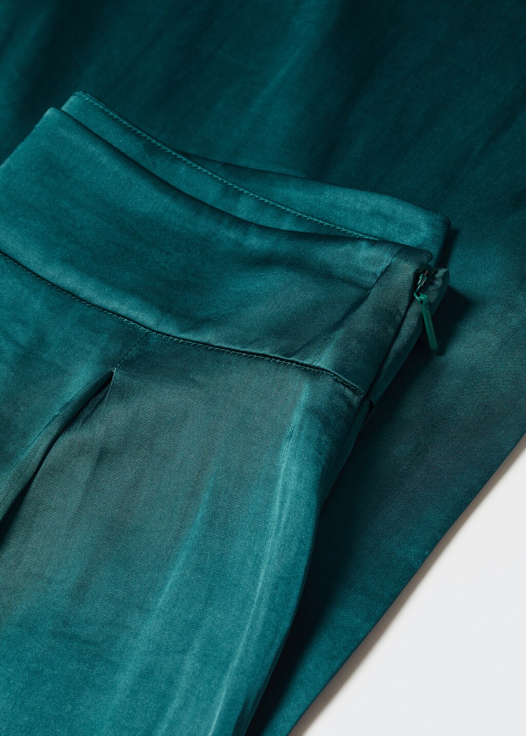 Satin wideleg trousers - Details of the article 8