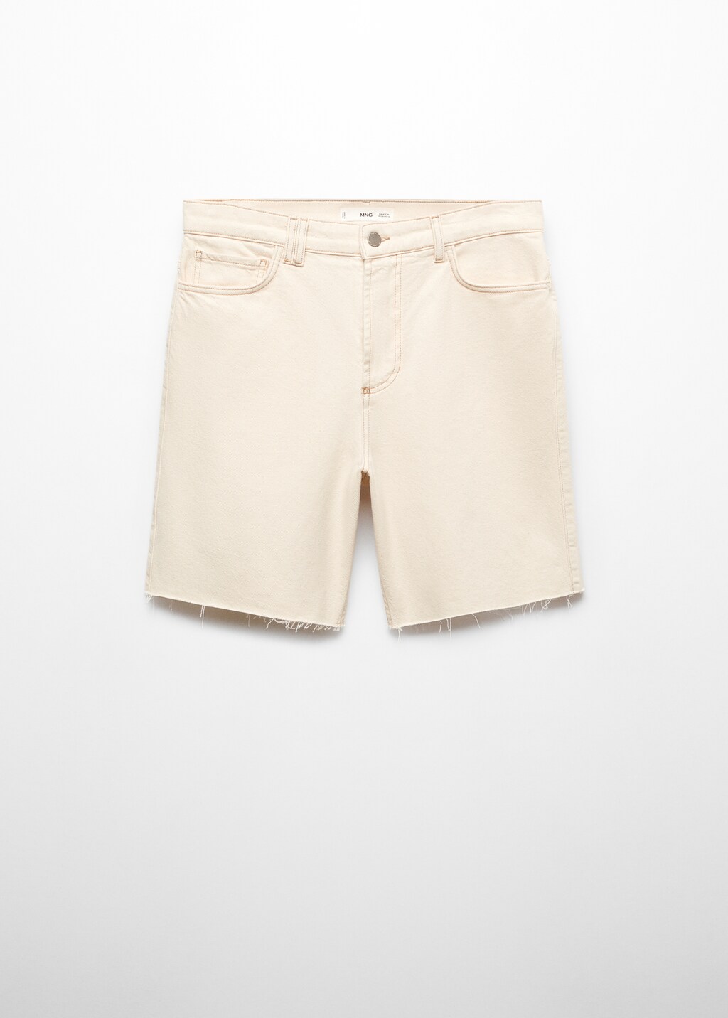 Regular-fit denim bermuda shorts - Article without model