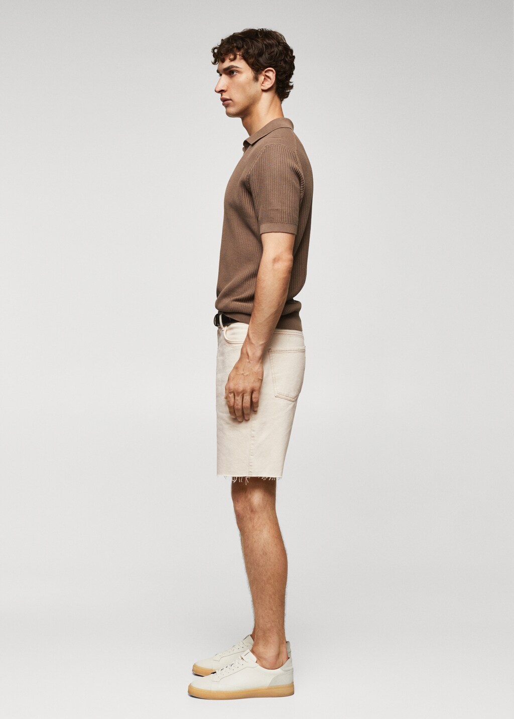 Regular-fit denim bermuda shorts - Details of the article 2