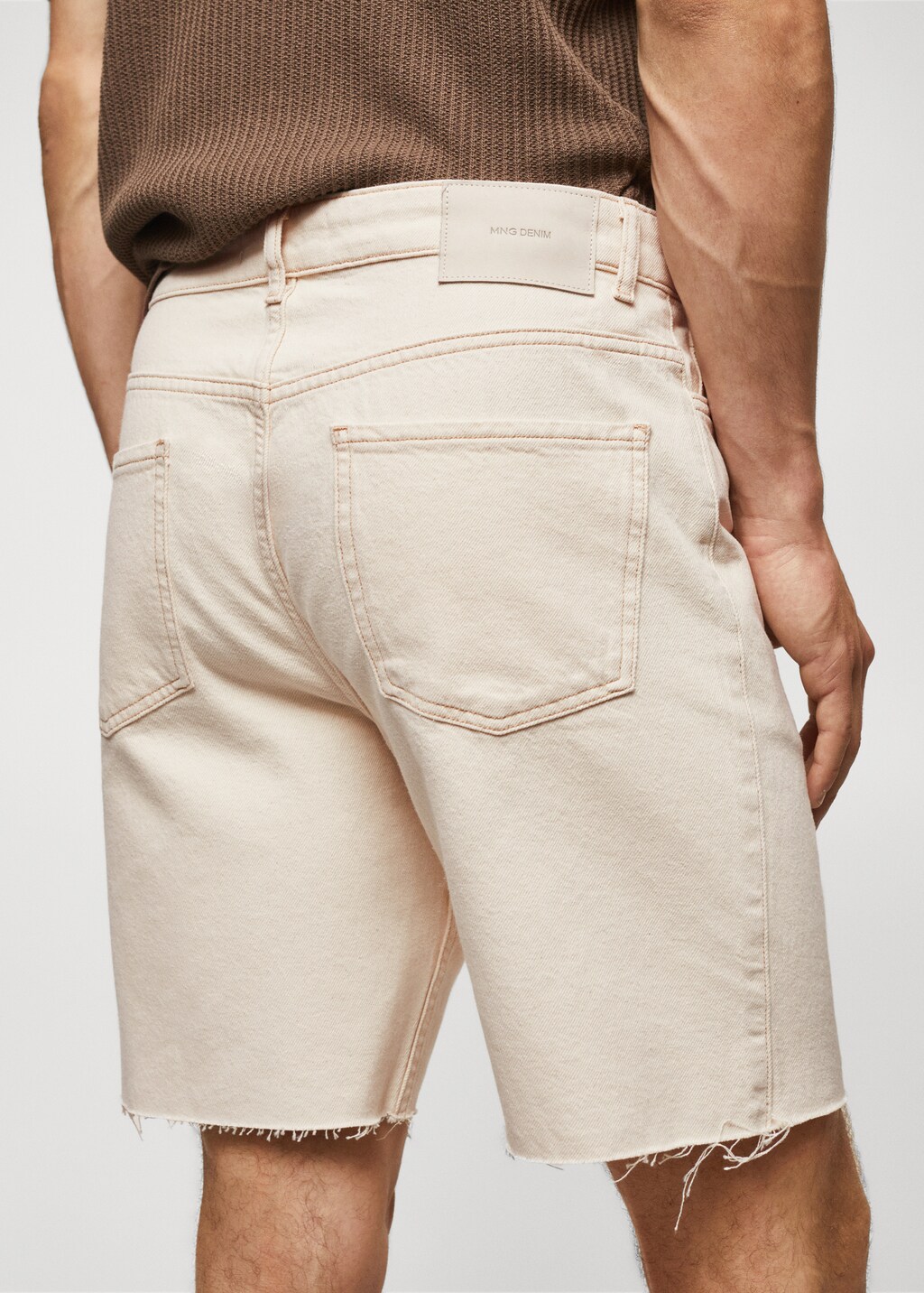 Regular-fit denim bermuda shorts - Details of the article 6