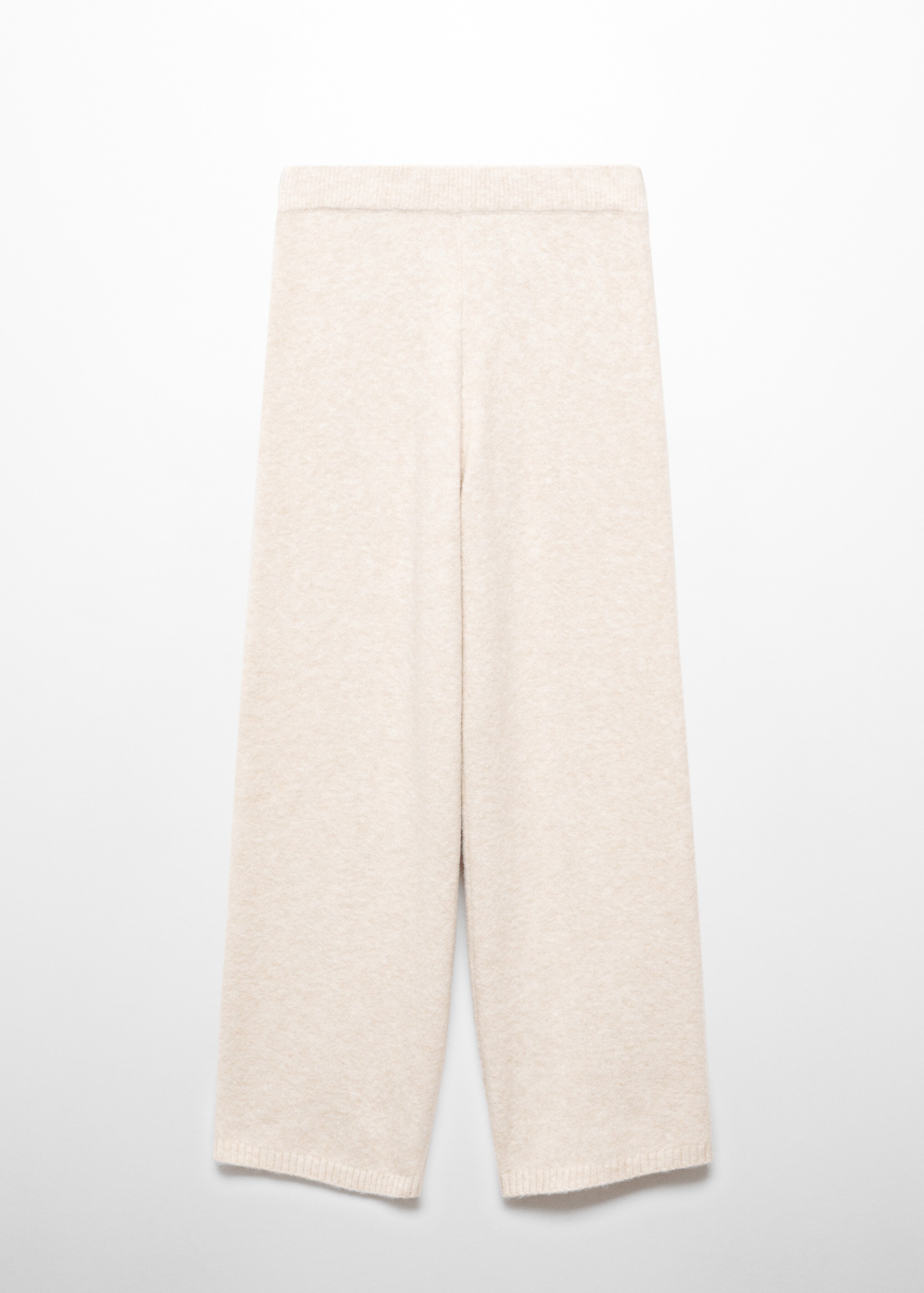 Cotton-linen knitted trousers  - Article without model