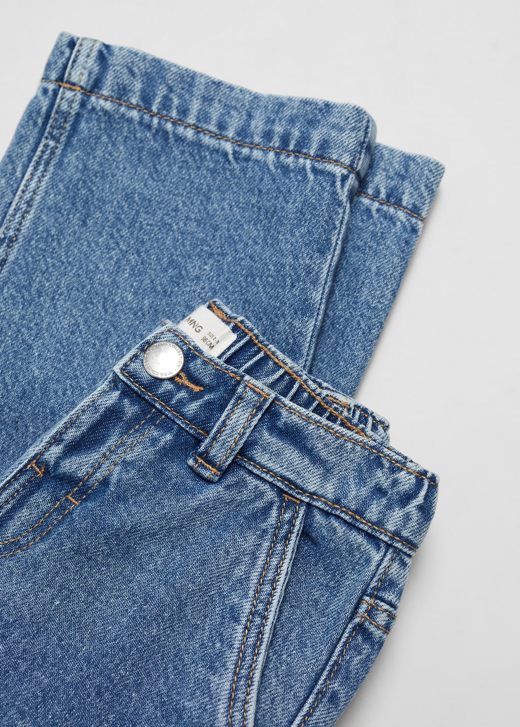 Straight cotton jeans - Details of the article 8