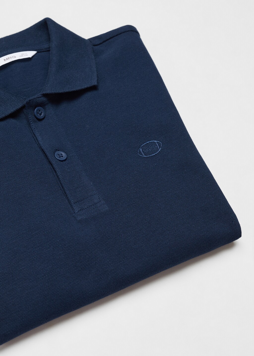 Langärmliges Baumwoll-Poloshirt - Detail des Artikels 8