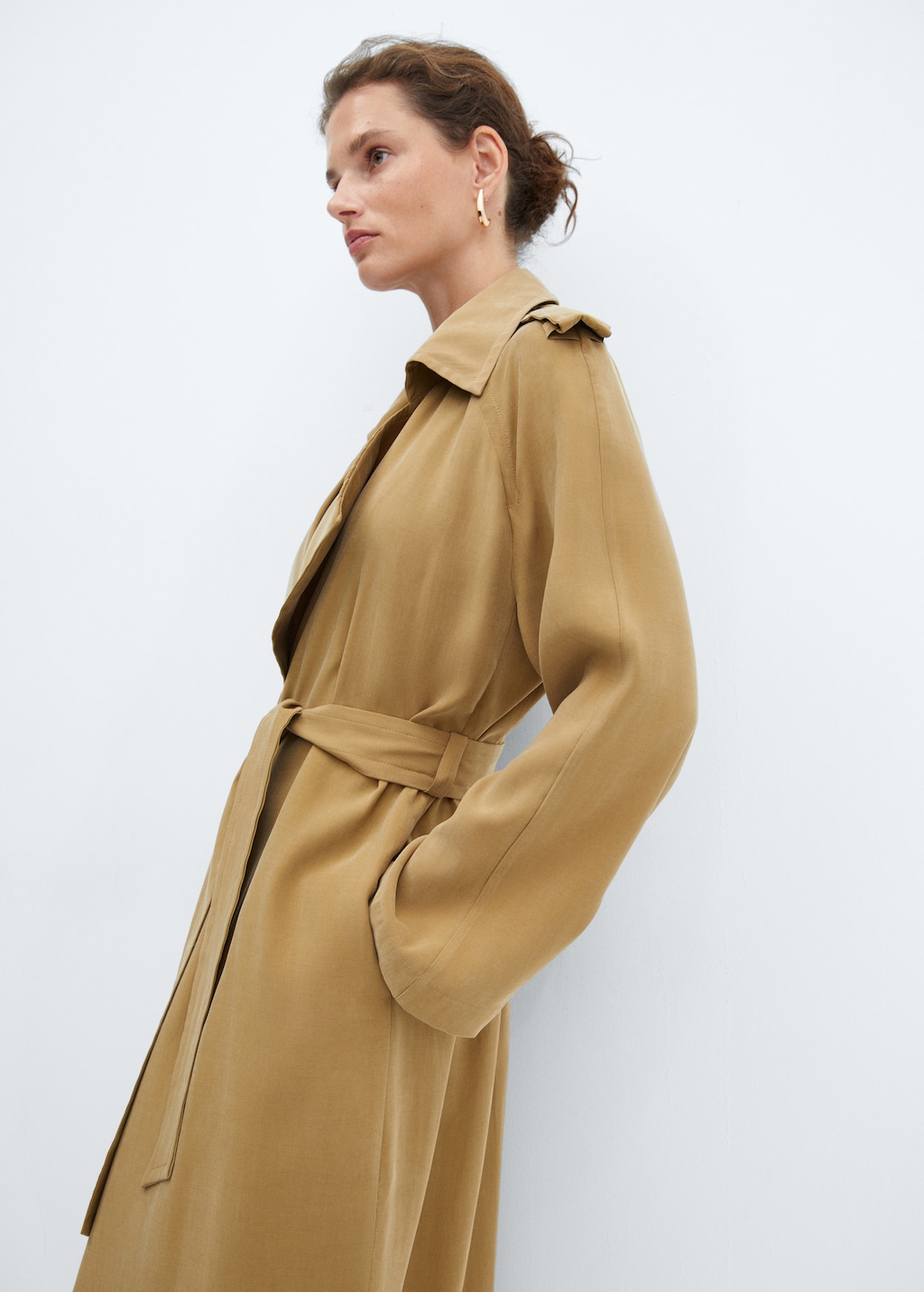 Modal trenchcoat met strik - Detail van het artikel 1