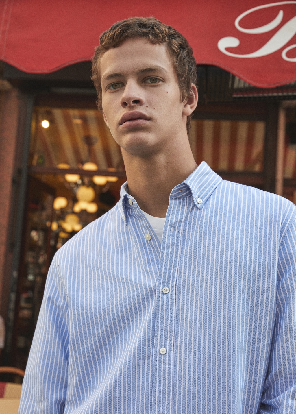 Regular-fit striped shirt - Details of the article 5