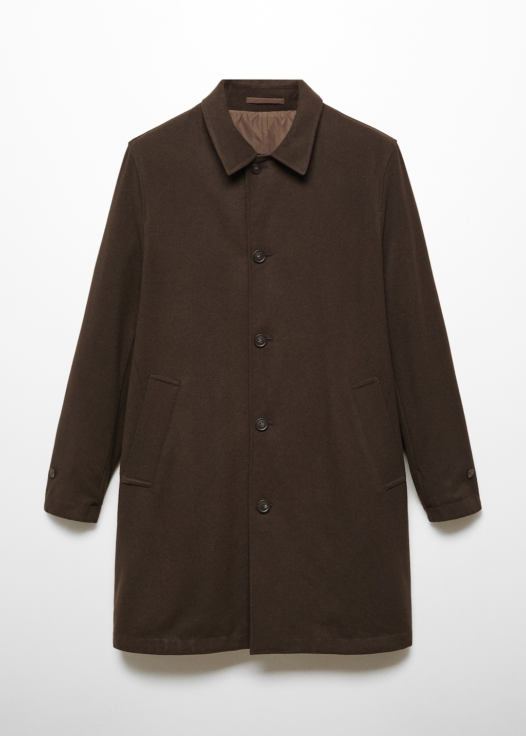 Reversible recycled wool trench coat - Details of the article 8