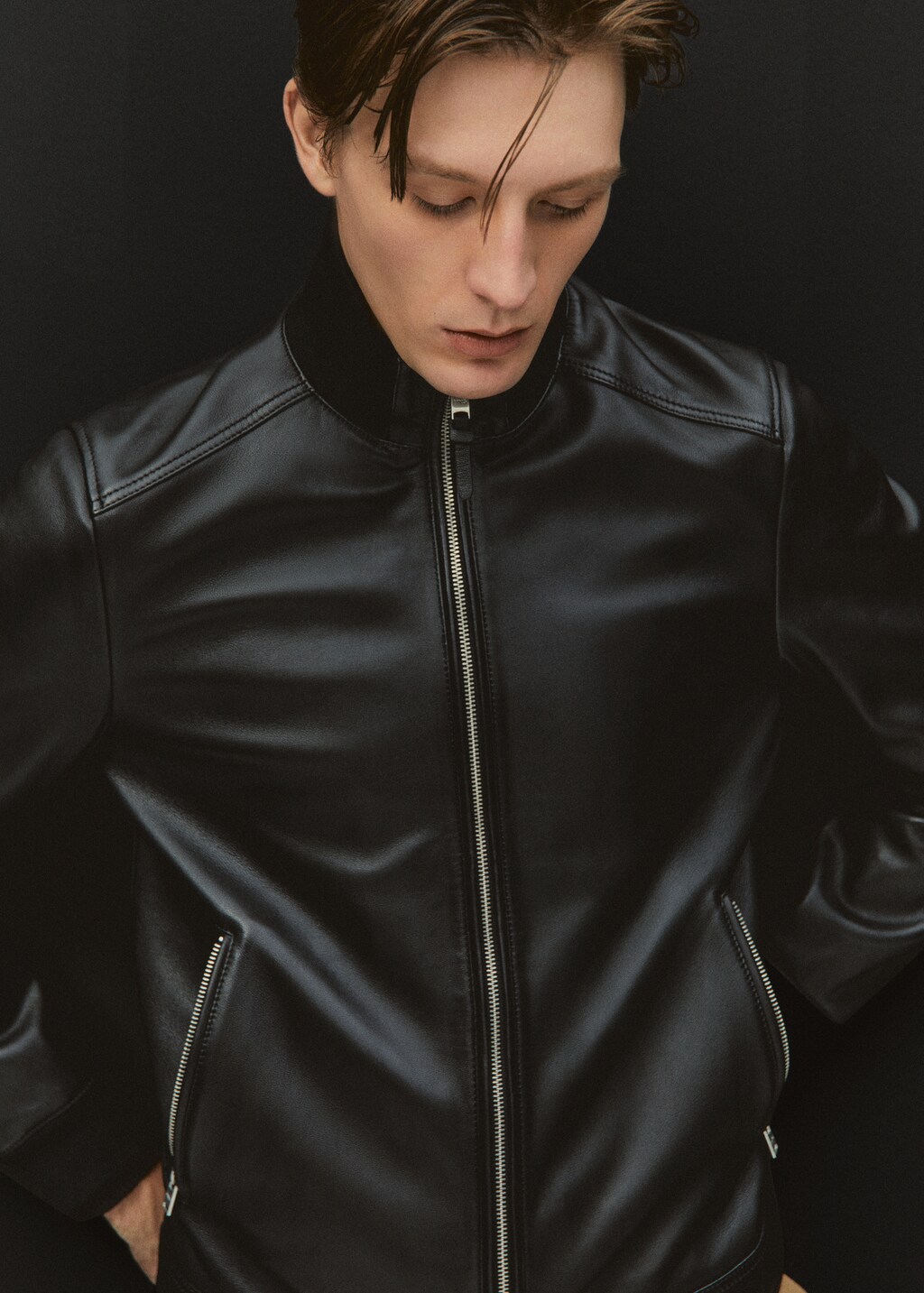 100% nappa leather jacket - Details of the article 6