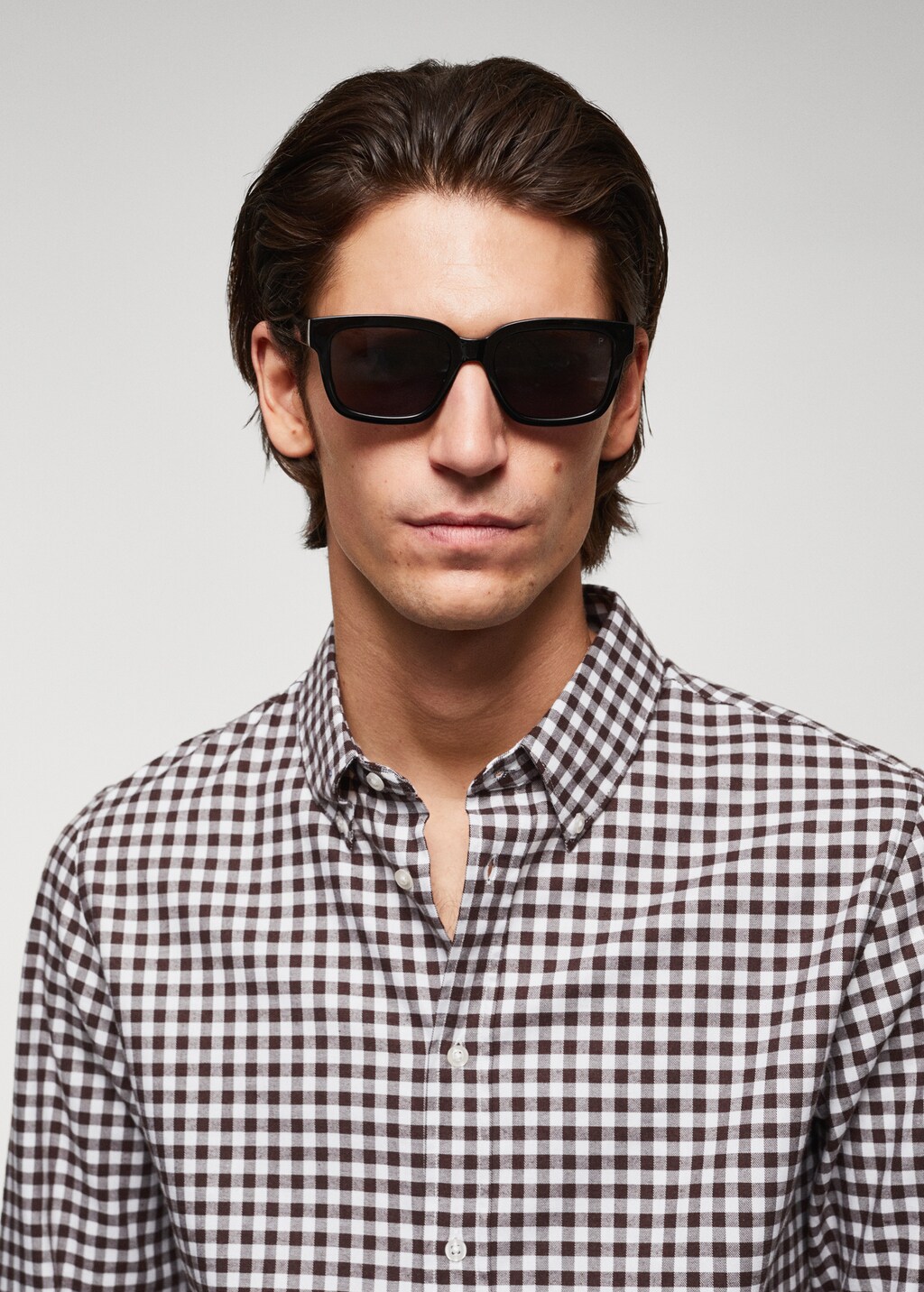 Gingham check cotton shirt - Details of the article 1