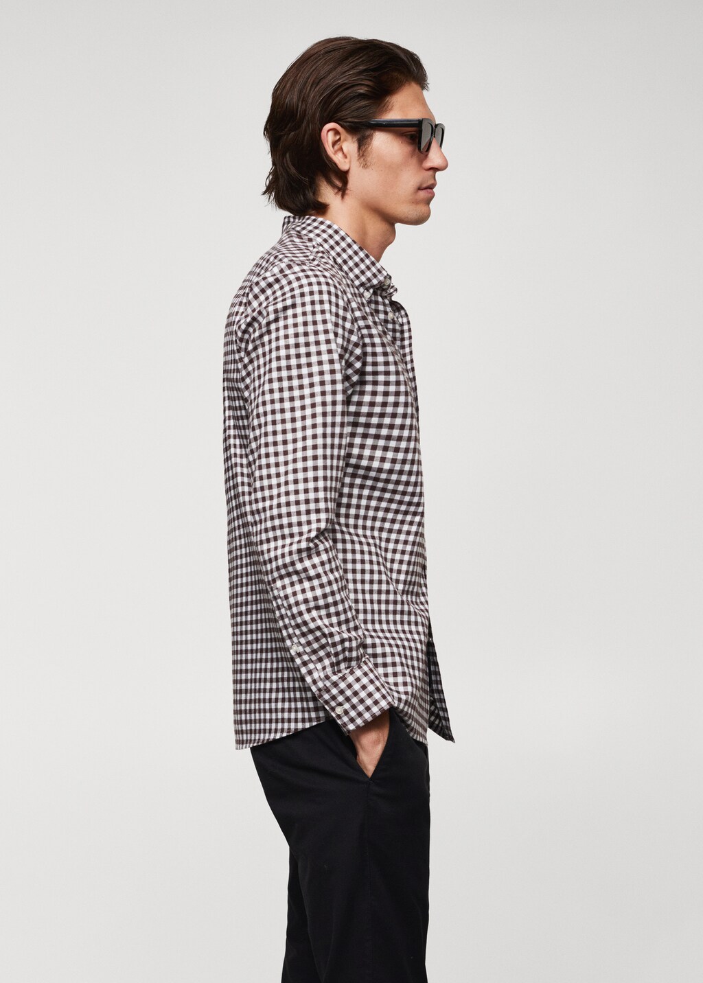 Gingham check cotton shirt - Details of the article 2