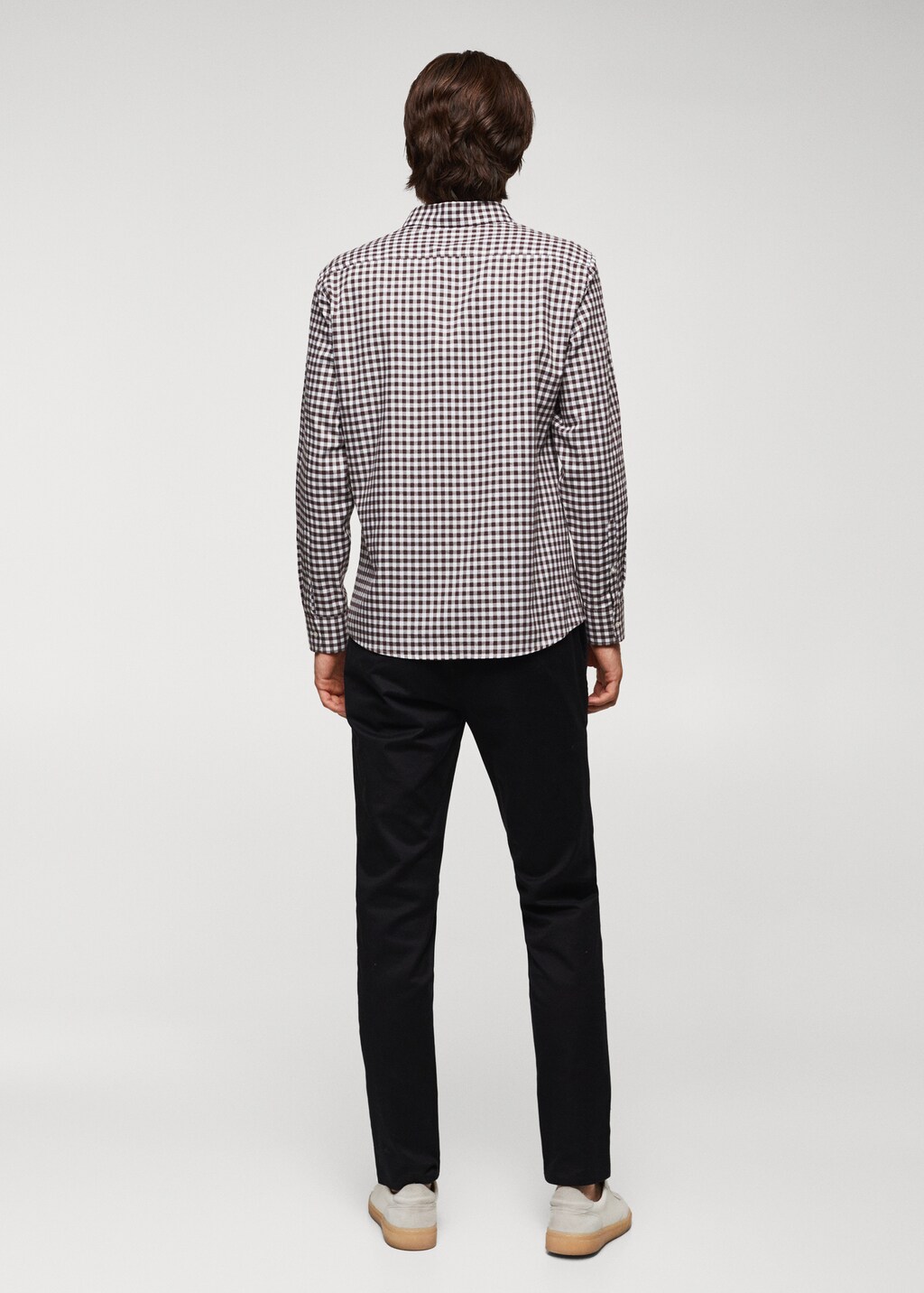 Gingham check cotton shirt - Reverse of the article