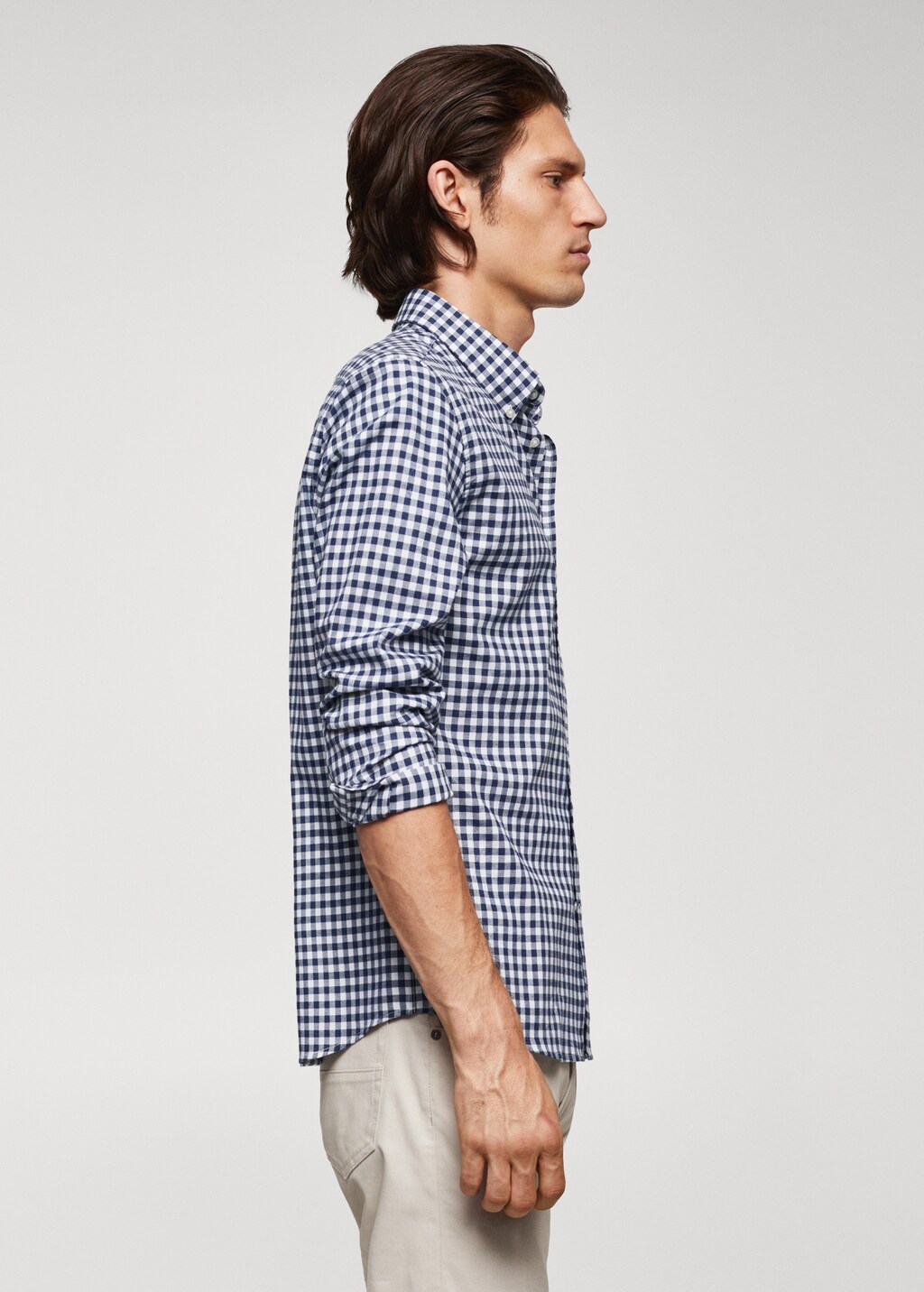 Gingham check cotton shirt - Details of the article 2