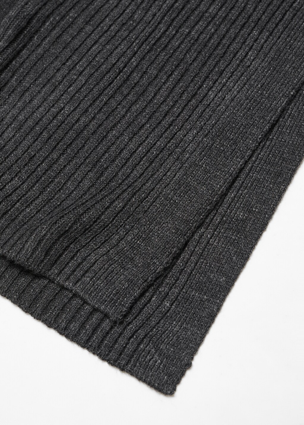 Ribbed sleeveless cardigan - Details of the article 8