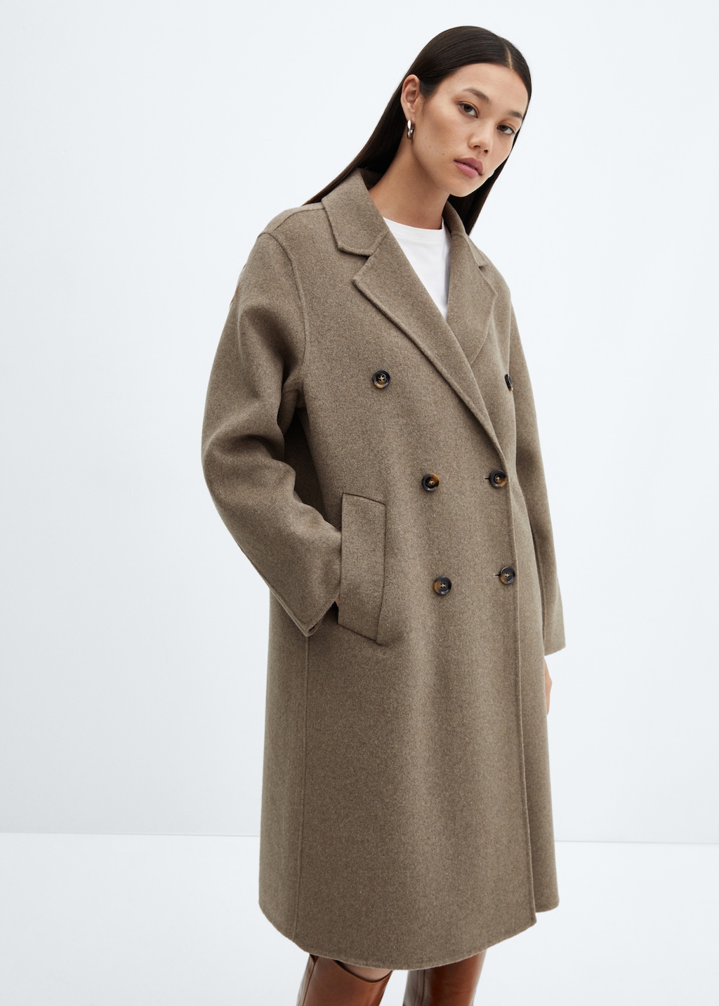 Handmade oversized wool coat - Medium plane