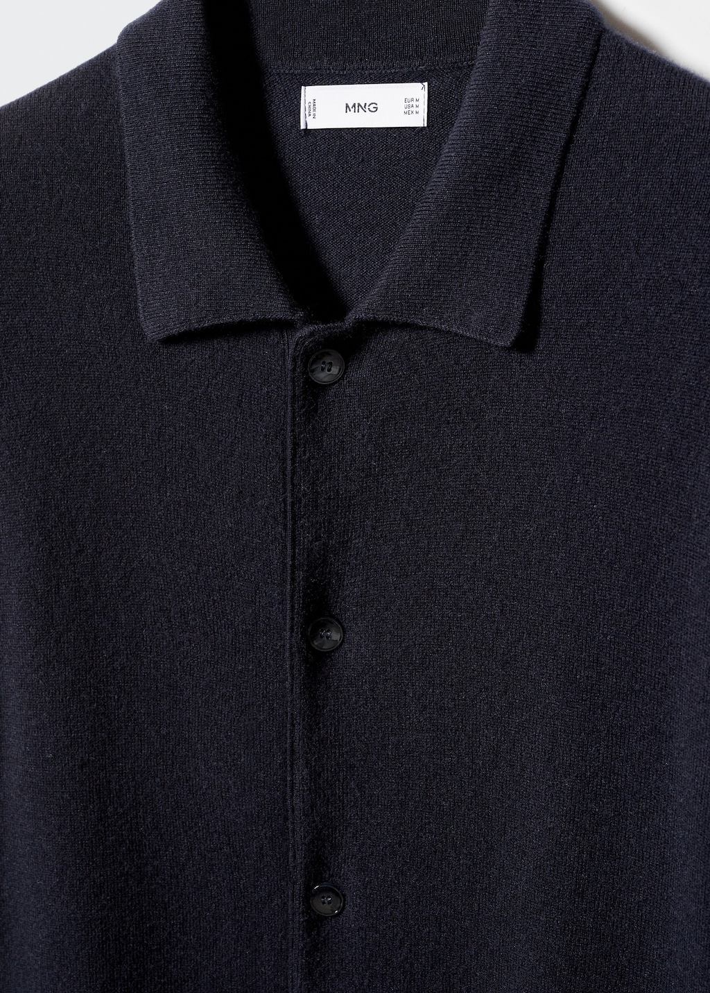 Polo collar wool cardigan - Details of the article 8