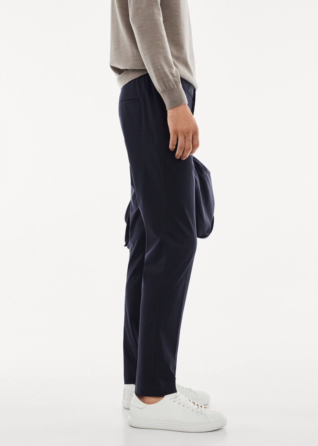 Stretch fabric slim-fit trousers - Details of the article 2