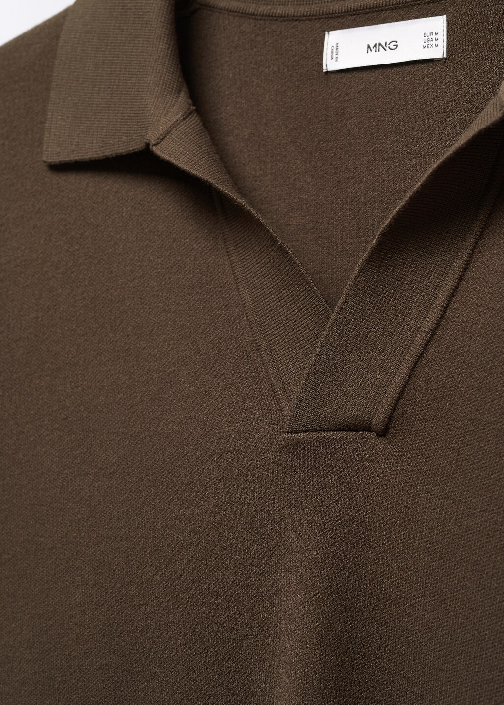 Breathable fine-knit polo shirt - Details of the article 8