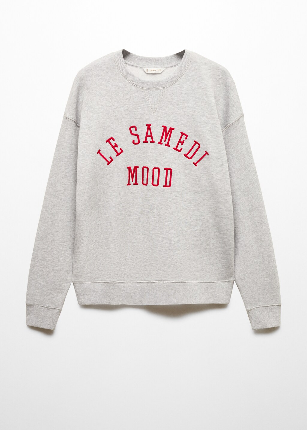 Embroidered message sweatshirt - Article without model