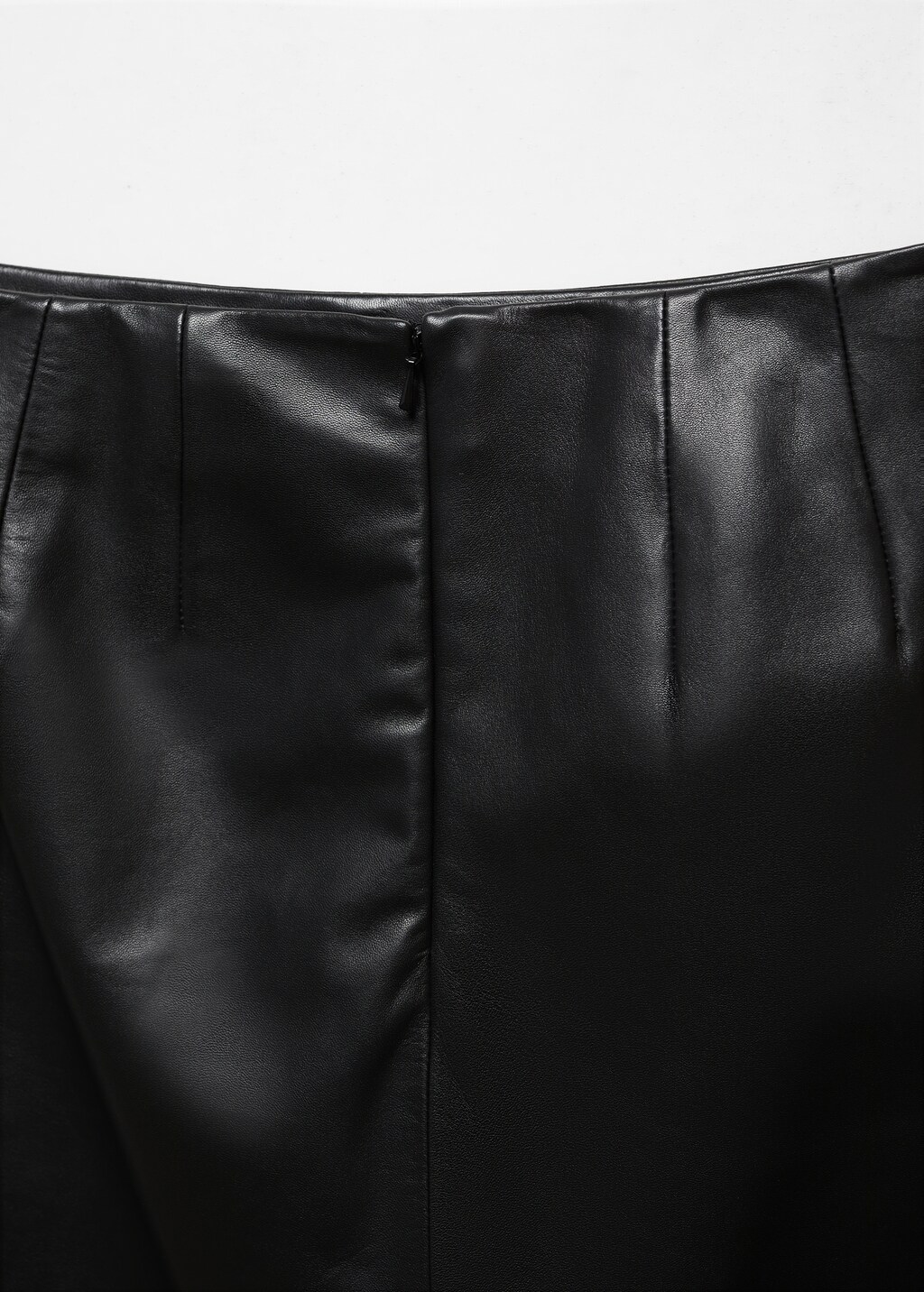 Leather midi skirt - Details of the article 8